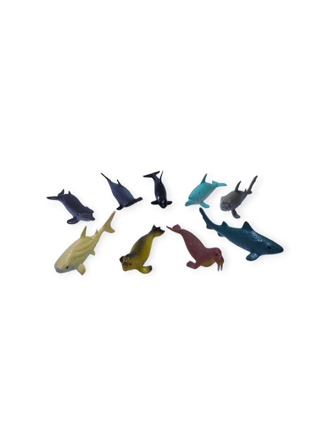 DIMAZO Small Kids Sea & Wild Animal Toys Sets for Fun, Educational, Spark Imagination and Learning (Multi Choice Sets) (Marine Animals) 12pcs - Image 3